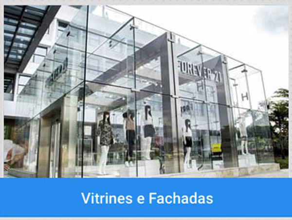 Imagem vitrines reference glass vidraçaria