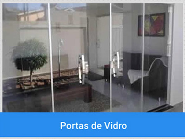 Imagem porta de vidro