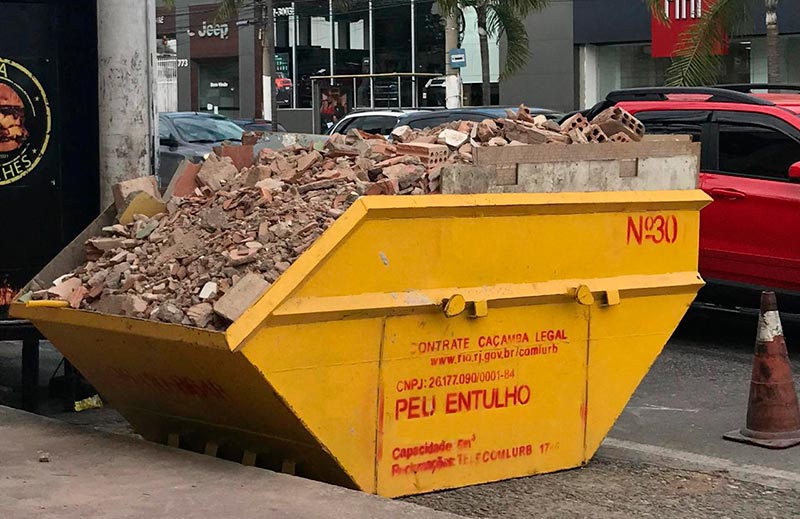 Imagem de locação de caçambas de entulho